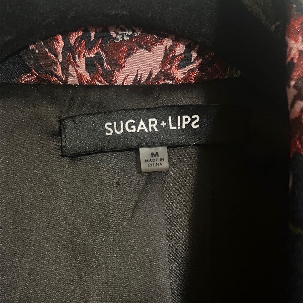 Sugarlips Black Floral Blazer - Picture 3 of 5
